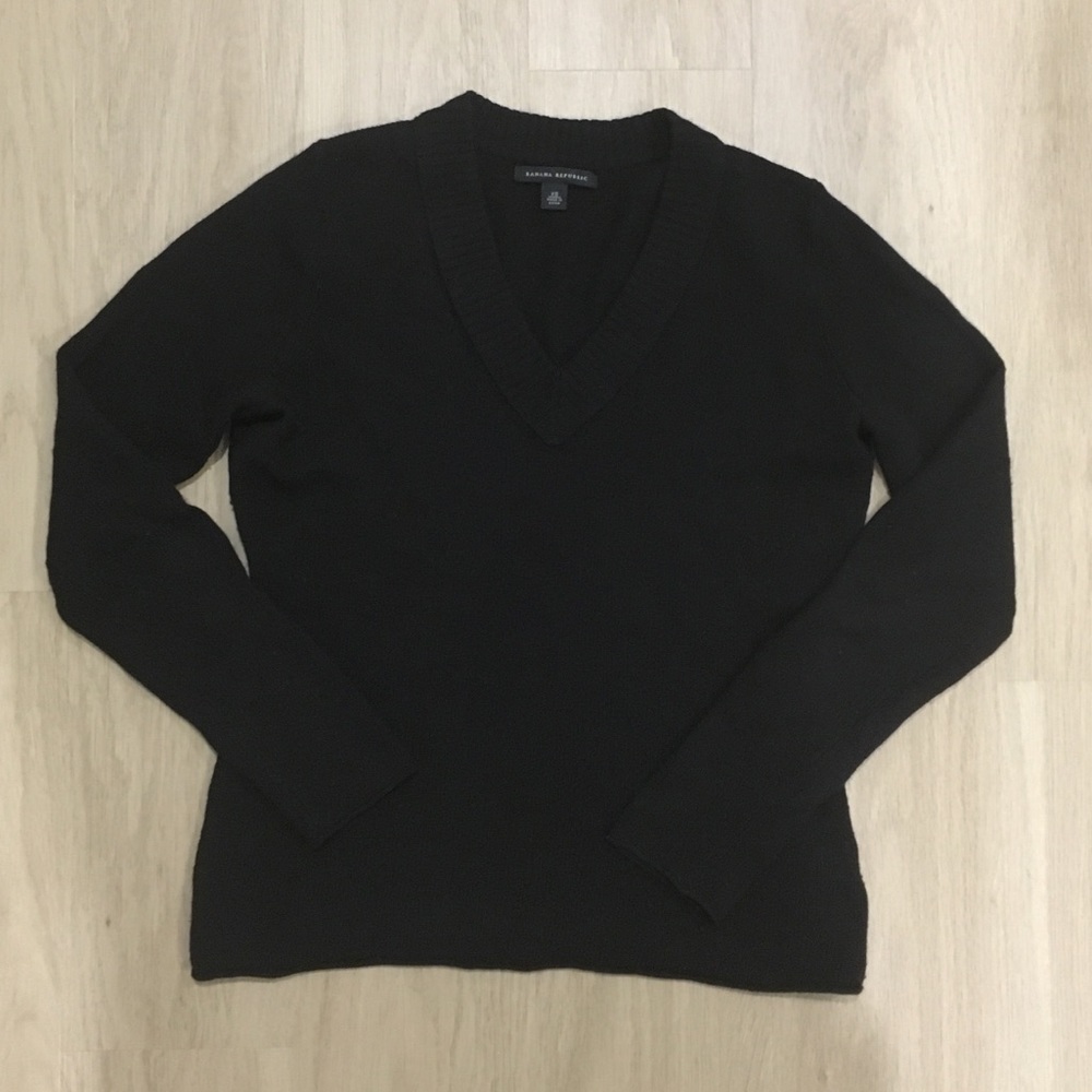 Banana Republic Angora V-Neck Sweater